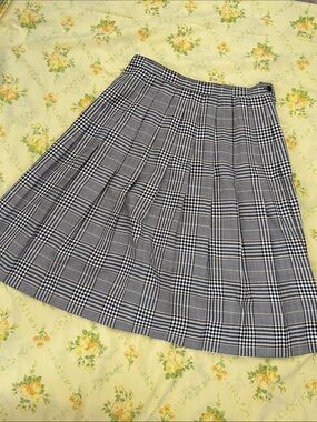 Vintage John Henry Plaid Pleated Skirt Size 12